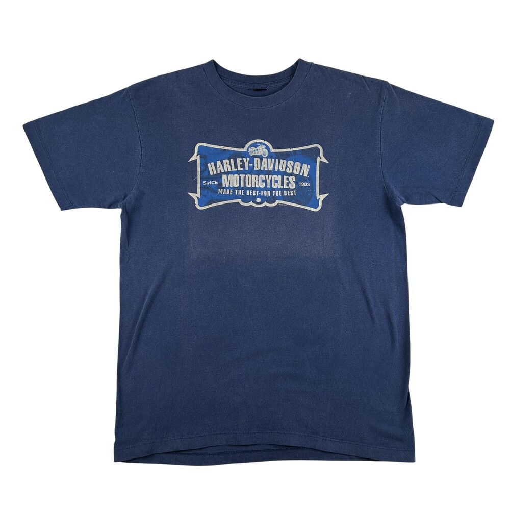 Vintage Harley-Davidson Shirt Mens Medium Denney's Springfield MO Motorcycle Y2K